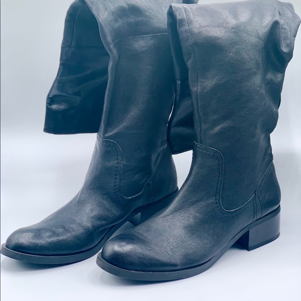 Jessica Simpson Over The Knee leather boots